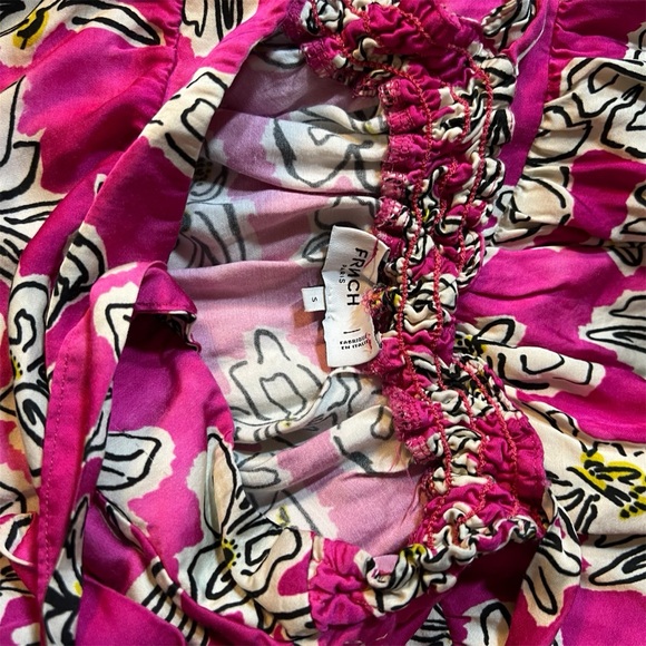 FRNCH Reina Viola Tiered Sundress in Hot Pink Floral Size Size S NWOT - Picture 6 of 8